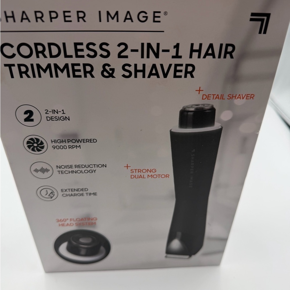 Sharper Image Black Cordless 2-in-1 Hair Trimmer & Shaver - Picture 2 of 4